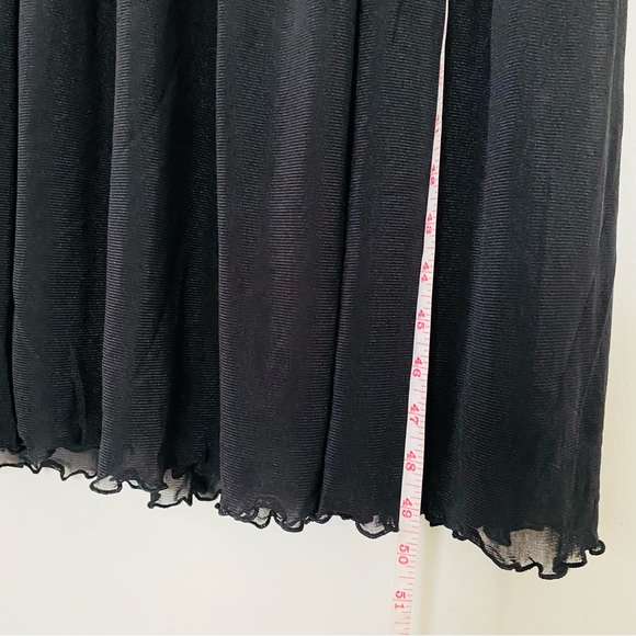 Mesh MIDI dress. Black dress. - Picture 9 of 16